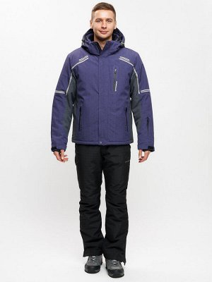 Мужская зимняя горнолыжная куртка MTFORCE темно-синего цвета 1971TS