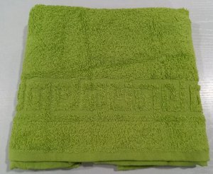 Махровое полотенце 50*90 см хлопок цвет Травяной