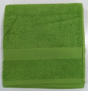 Махровое полотенце 50*90 см хлопок цвет Зеленый (Косичка)