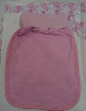 Комплект на выписку подарочный для новорожденного 5 предметов цвет Розовый