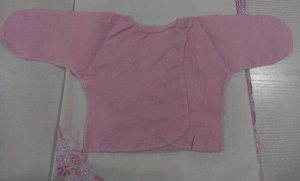 Комплект на выписку подарочный для новорожденного 5 предметов цвет Розовый