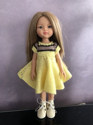 Платье на куклу Паола Рейна.