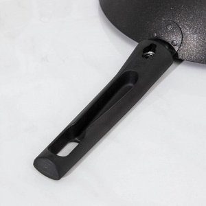 Сковорода Wok, d=26 см, съёмная ручка, цвет чёрный