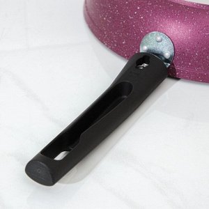 Сковорода Trendy style, d=26 см, съёмная ручка, антипригарное покрытие, цвет бордовый