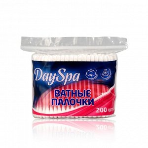 Day Spa ватные палочки с зип-локом 200шт розовые /48/ 3072207