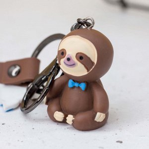 Брелок "Sloth in suit", brown