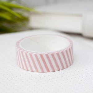 Декоративный скотч "Geometric set stripes", pink
