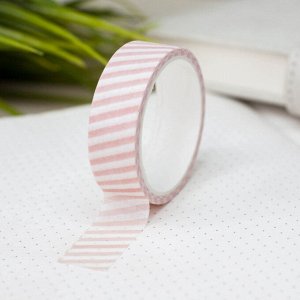 Декоративный скотч "Geometric set stripes", pink