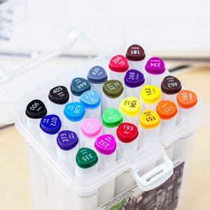 Набор маркеров для скетчинга 24 цвета, mix, двусторонние