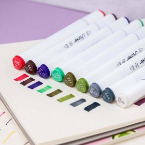 Набор маркеров для скетчинга 48 цветов, mix, двусторонние