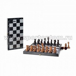 Шахматы турнирные фигуры буковые с доской 342-19 40*40 см Черный