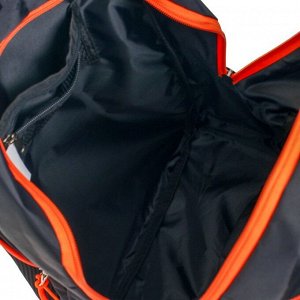 Рюкзак молодёжный Calligrata "Токсик", 44 х 30 х 17 см, эргономичная спинка, чёрный/оранжевый