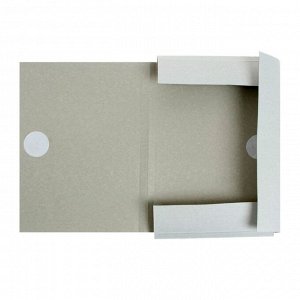 Папка для бумаг с завязками Calligrata, картон немелованный, 370г/м2, белый, до 200л.