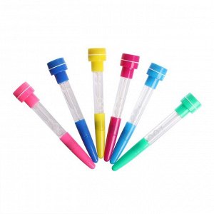 Мыльные пузыри-ручки с печатью и светом «Космическое сердце», 10 мл, цвета МИКС