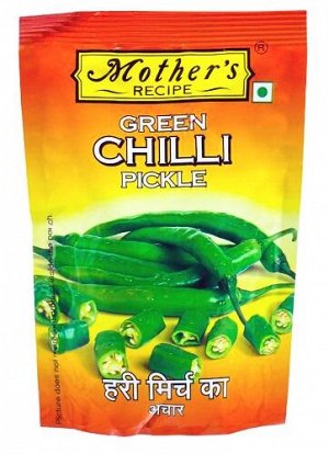Пикули зелёного перца чили Green Chilli Pickle Mother's Recipe 200 гр.