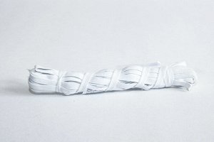 Резинка бельевая цветная Gamma, цвет белый, ширина 8мм, длина 10м
