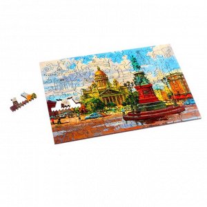 Фигурный деревянный пазл «Санкт-Петербург», 70 деталей