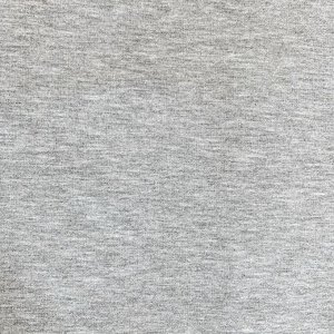 Ткань на отрез футер с лайкрой 1643 цвет серый меланж