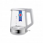 Чайник эл WILLMARK WEK-1736G (1.7л, STRIX контр., LED-подсв., корп. из стекла, 2200Вт, гар.2 года)