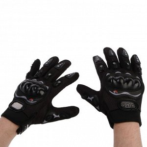 Перчатки для езды на мототехнике, с защитными вставками, пара, размер XL, черные