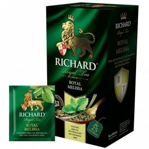 Чай RICHARD ROYAL MELISSA 1.5*25пак (1/12) Зеленый