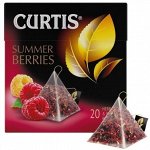 Чай Curtis Summer Berries 1.7*20пак (1/12) пирамид. цветочный каркаде с малиной 515600