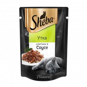 Влажный корм Sheba Pleasure для кошек, ломтики утки, 85 г