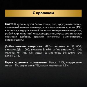 Сухой корм PRO PLAN для стерилизованных кошек, кролик, 400 г