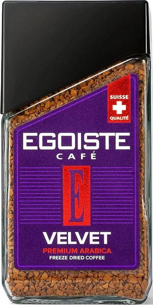 КМ Кофе Egoiste VELVET 95гр  сублим ст/б
