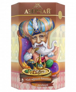 Чай Азерчай Якубович с гвоздикой черн. байх.100гр. к/к