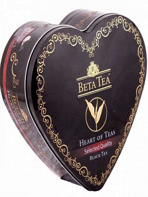 Чай Бета Отборное качество (сердце шкатулка черное) 40пак*2 (80гр) х 12
