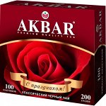 Чай Акбар с/я  Классическая серия (роза)  100пак х 2гр  черный мелкий