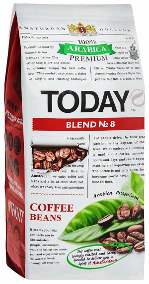 Кофе Today Blend  200гр  зерно полим.уп.