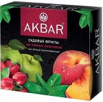 Чай Акбар Садовые фрукты черный 100пак х 1,5гр