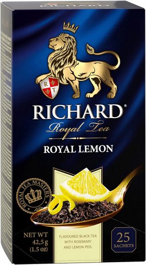 Чай Ричард Роял Лимон черн 25пак
