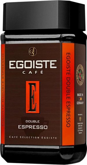 Кофе Egoiste Double Espresso 100гр сублим ст/б