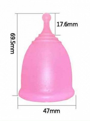 Менструальная чаша с мешочком для хранения, размер L
