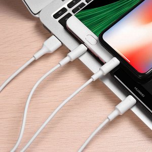 USB Кабель 3 в 1 Hoco Charging Cable Type-C/For Lightning/ MicroUSB