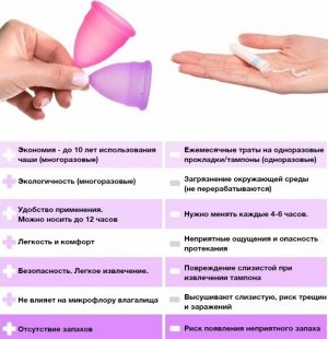 Менструальная чаша, фиолетовый