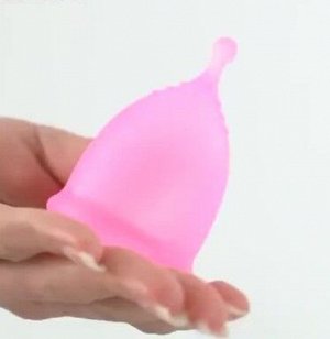 Менструальная чаша с мешочком, фиолетовая, размер L