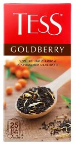 Чай Тесс Голдберри 25пак  черн. с аром облепихи и айвы
