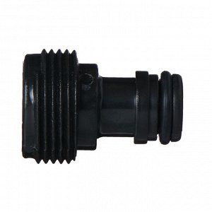 Штуцер, наружная резьба 3/4", быстросъёмное соединение, пластик, Greengo