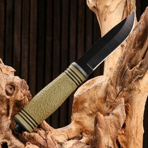 Нож тактический "Альфа", Мастер К клинок 9,5см, со стеклобоем, зеленый