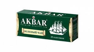 Чай Акбар п/я зеленый 25пак х 2гр