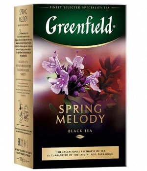 Черный чай листовой Greenfield Spring Melody, 100 г