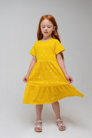 Платье(Весна-Лето)+girls (горчица, галочки к337)