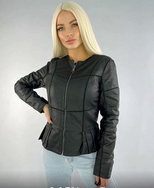 Куртка эко-кожа черная женская