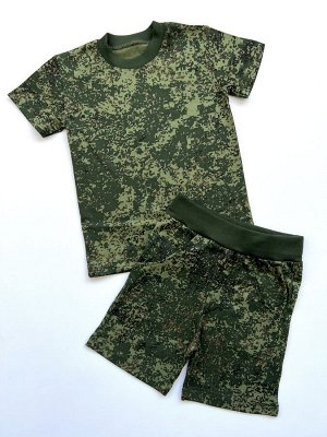 Костюм детский футболка+брюки "Милитари", (супрем)