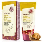 Солнцезащитный крем с экстрактом улитки FarmStay Visible Difference Snail Sun Cream SPF50+ PA++++, 70 г