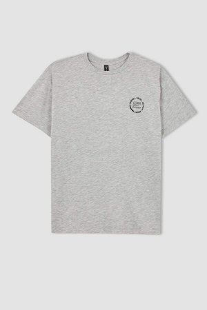 Defacto Fit Oversize-футболка с круглым вырезом из экологичного материала с коротким рукавом